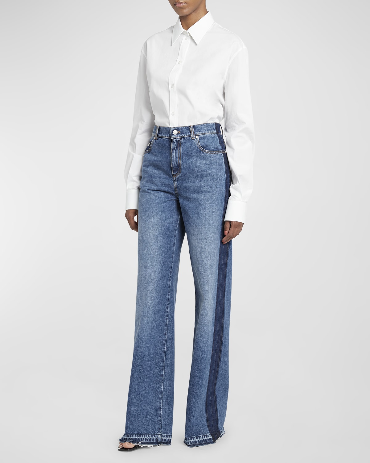 Alexander McQueen Piquet Collared Men's Shirt