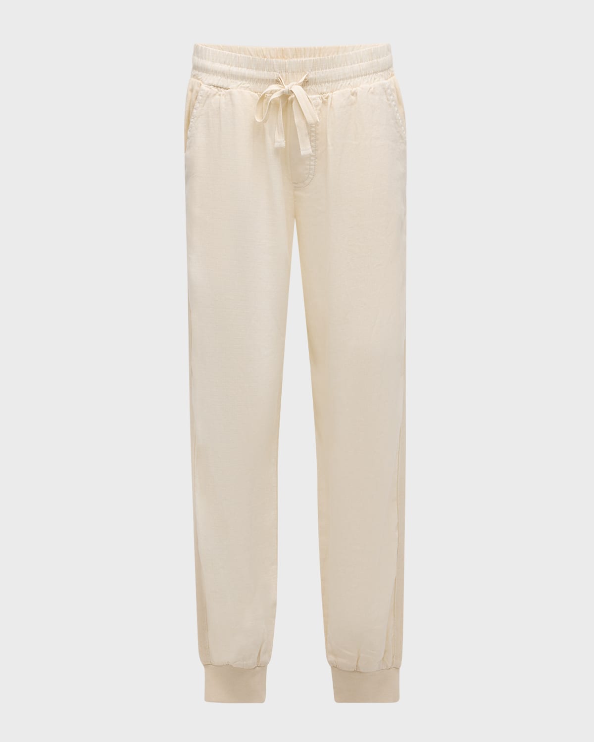 Splendid Mariella Linen-Blend Drawstring Jogger Pants