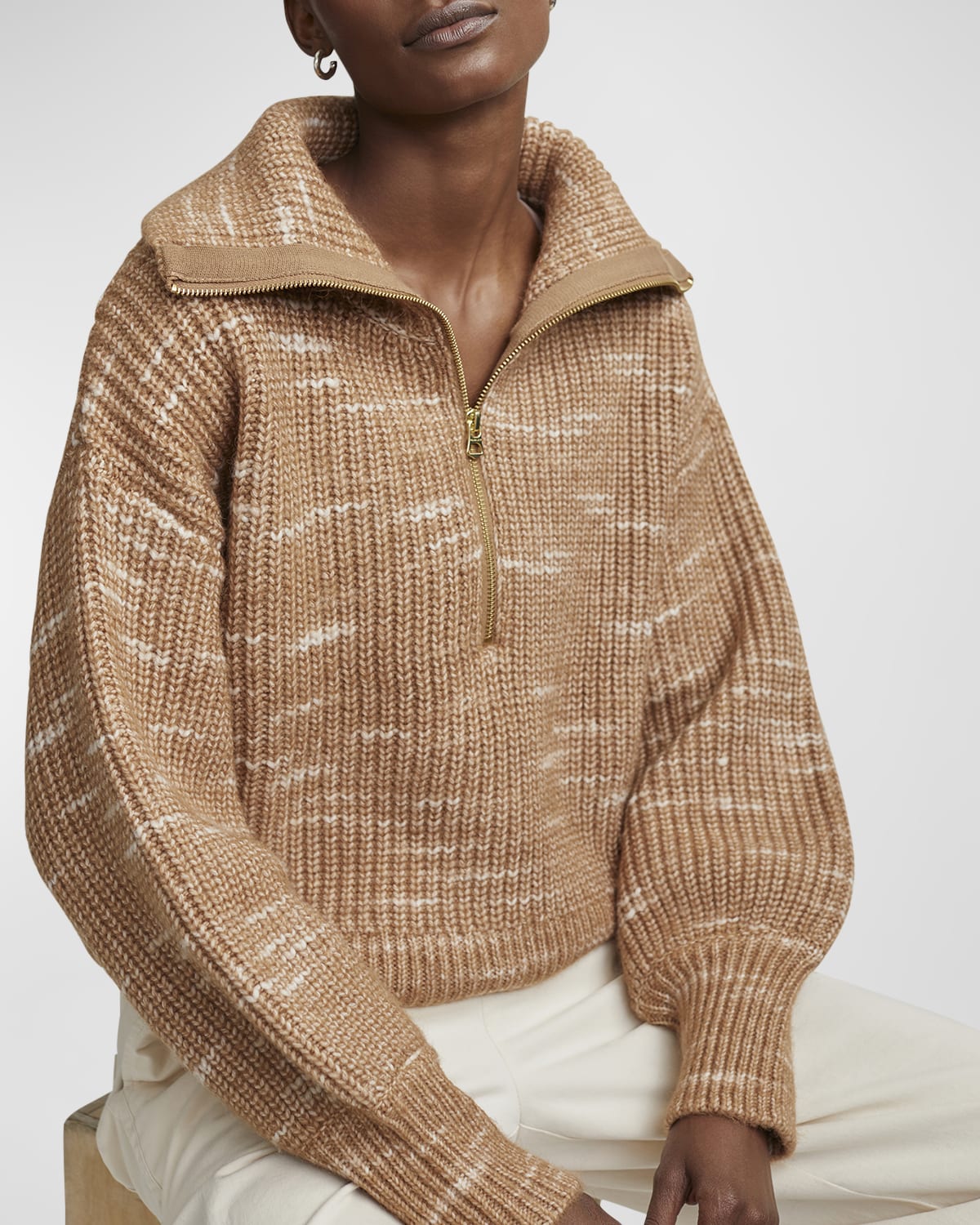 Varley Ridley Dalmation Half-Zip Pullover