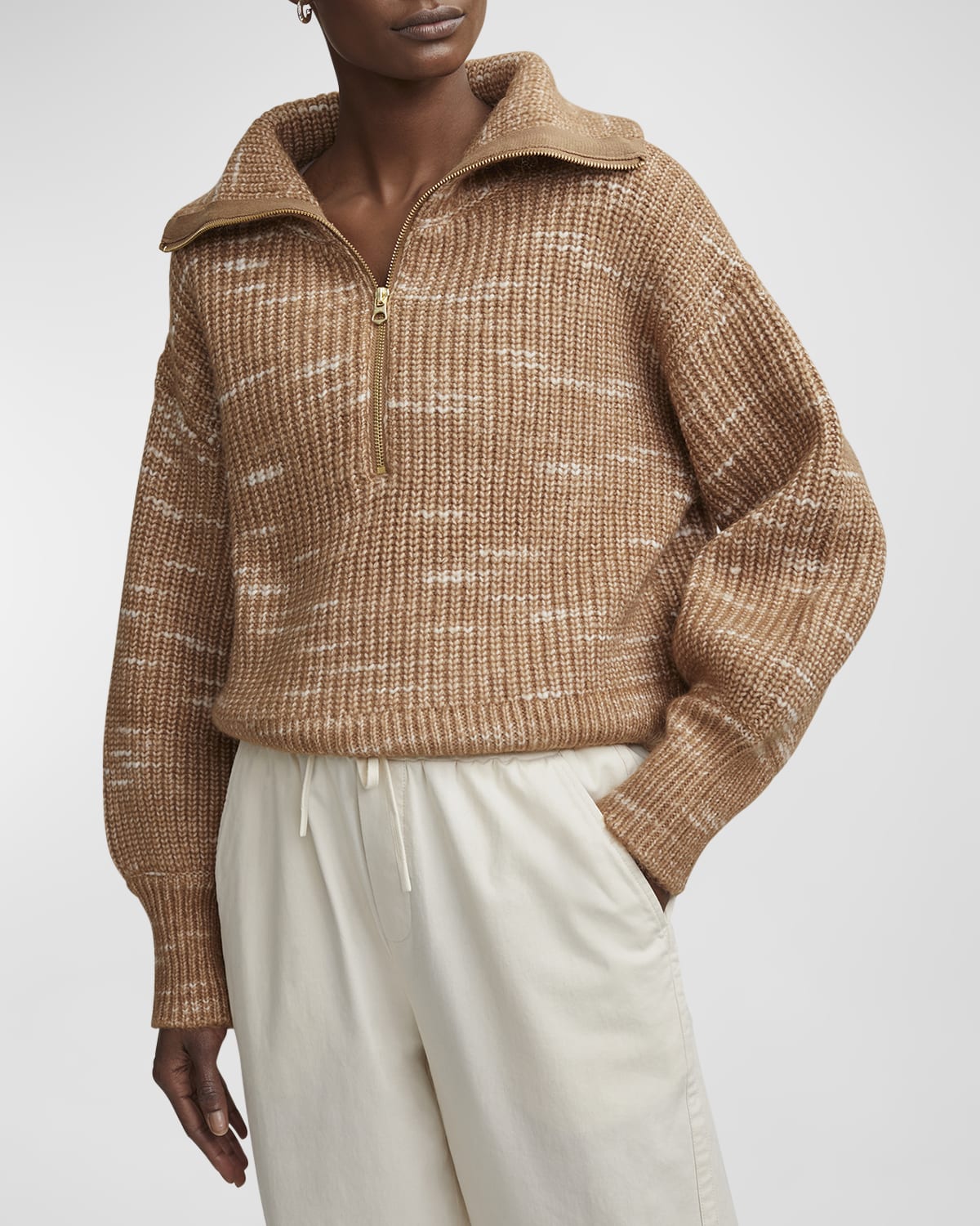 Varley Ridley Dalmation Half-Zip Pullover