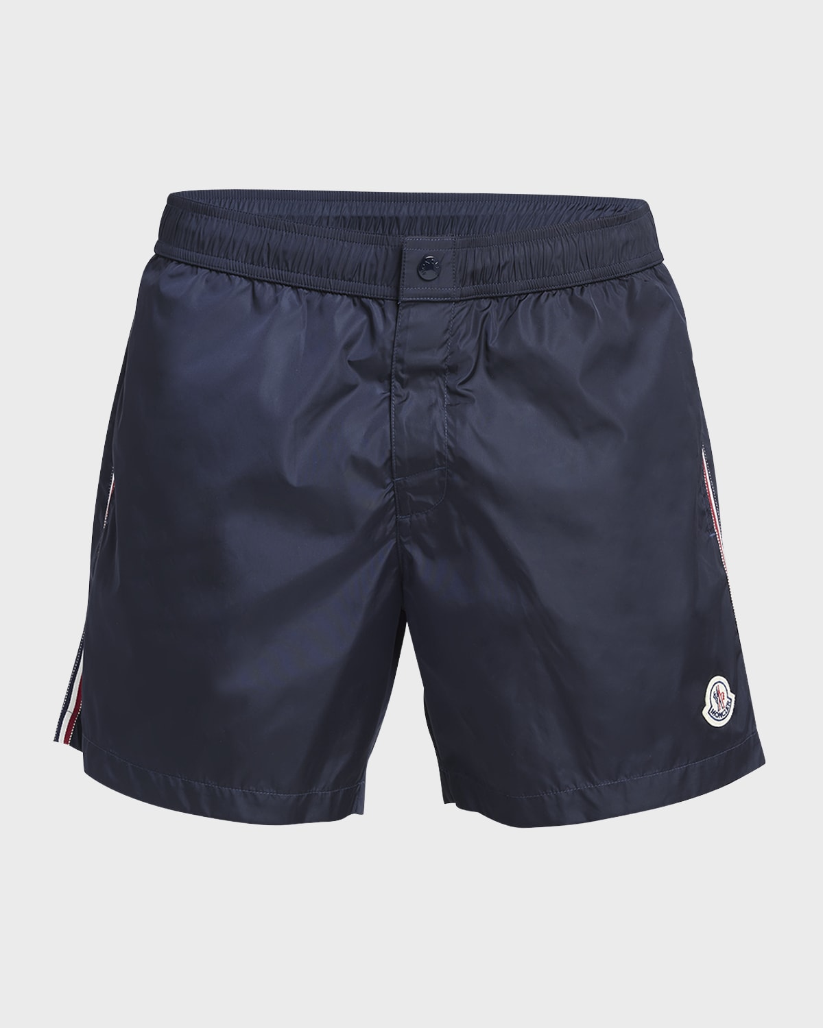Moncler Men's Classic Side-Stripe Swim Shorts