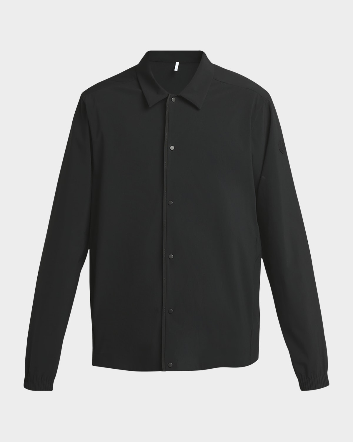 Moncler Men's Girardin Solid Snap-Front Overshirt