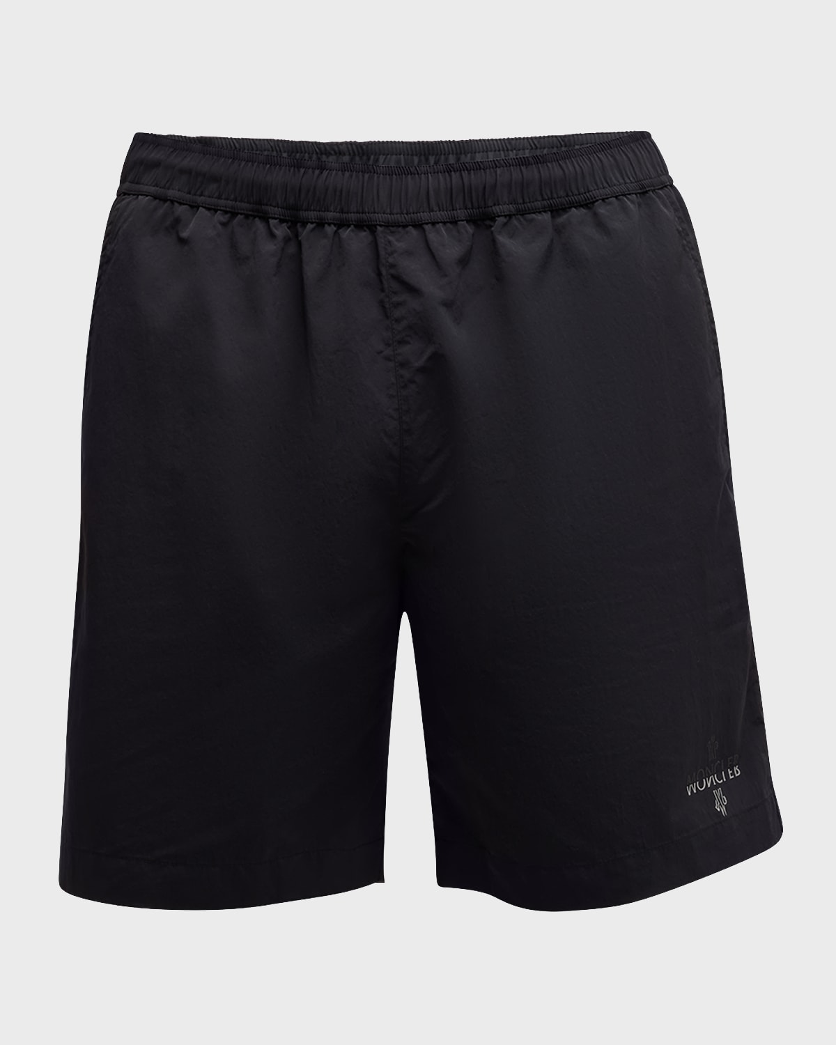 Moncler Men's Long Logo Swim Shorts
