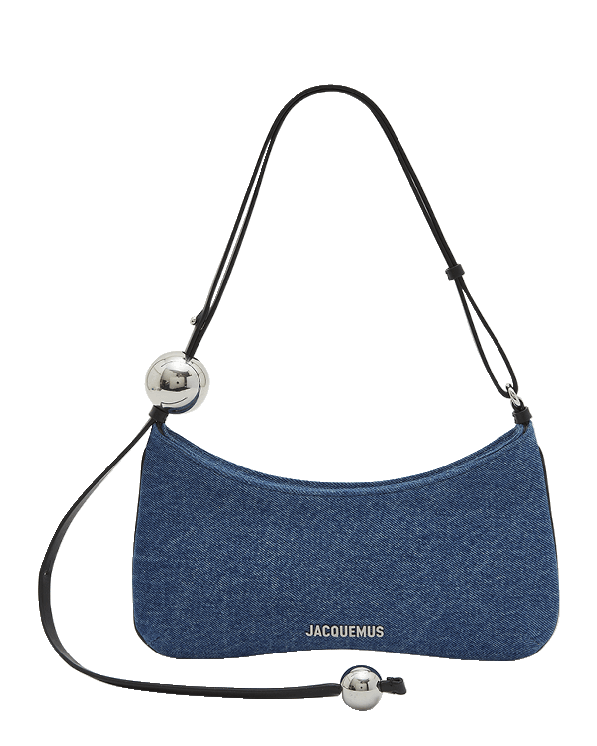 Jacquemus Le Bisou Perle Denim Shoulder Bag