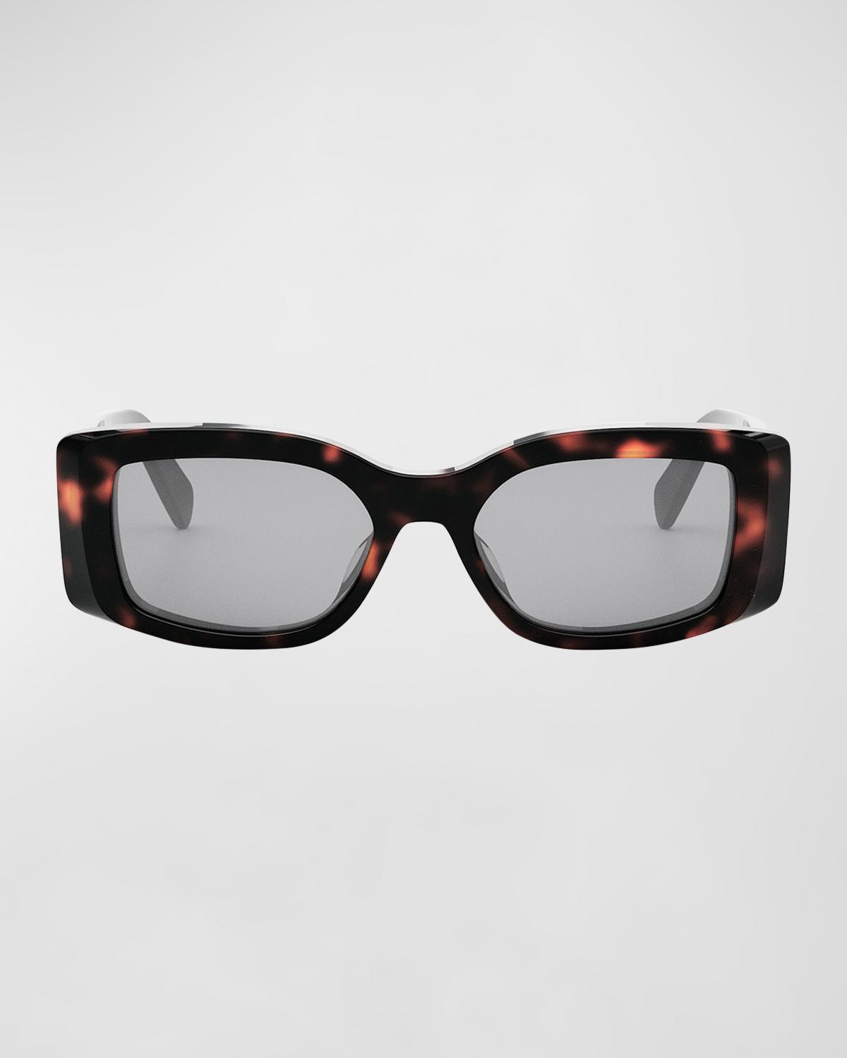 CELINE Triomphe Acetate Rectangle Sunglasses