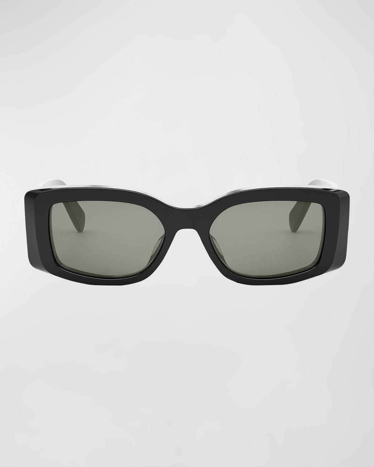 CELINE Triomphe Acetate Rectangle Sunglasses