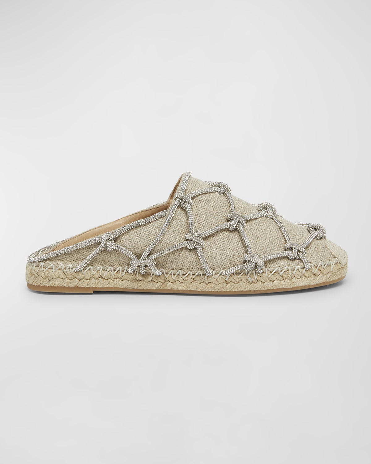 Valentino Garavani Knot Caged Jute Espadrille Mules