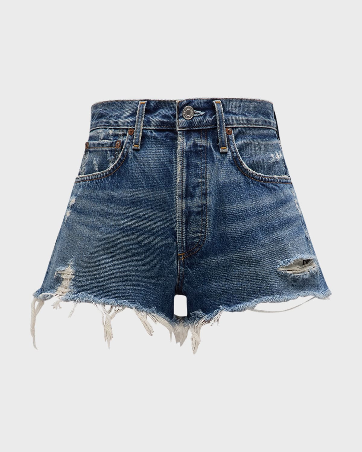 AGOLDE Parker Distressed Denim Shorts
