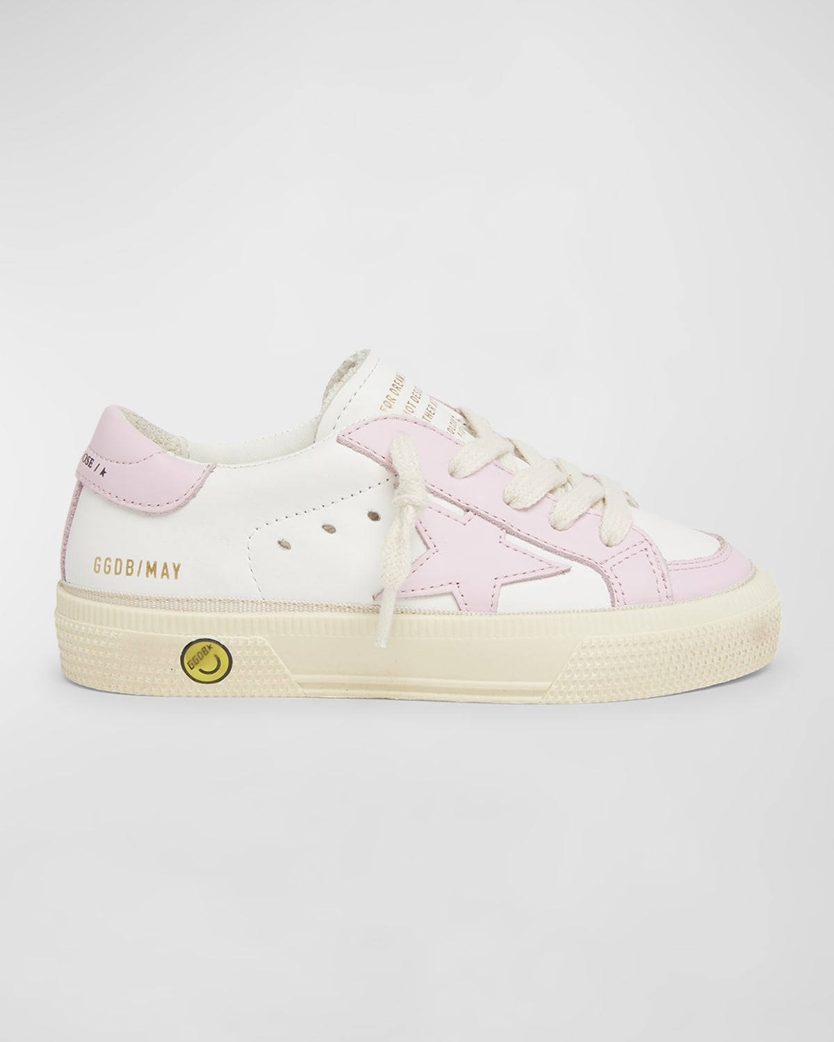 Golden Goose Girl's May Leather Star Sneakers, Toddler/Kids