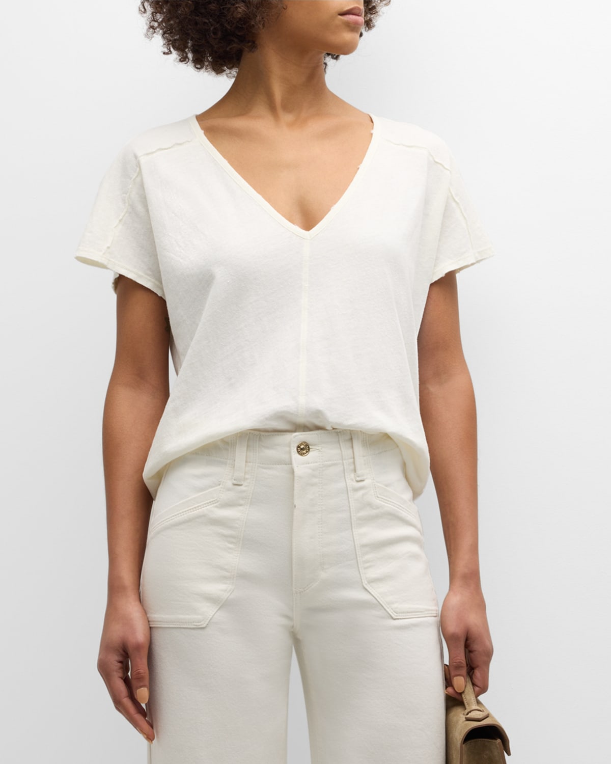 PAIGE Yelena V-Neck Tee