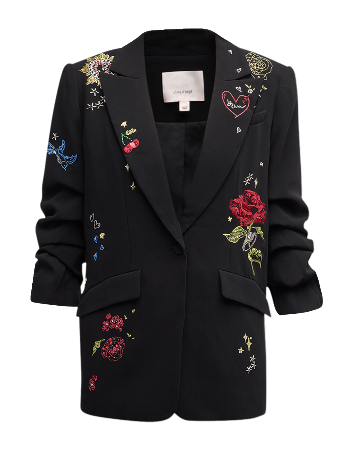 Cinq a Sept Kelsa Daydream Doodles Embroidered Blazer