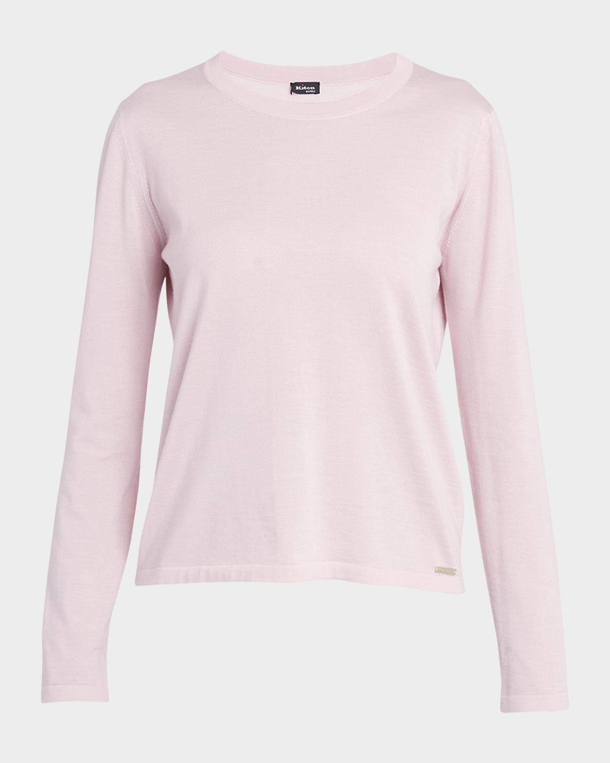Kiton Cashmere-Silk Crewneck Sweater