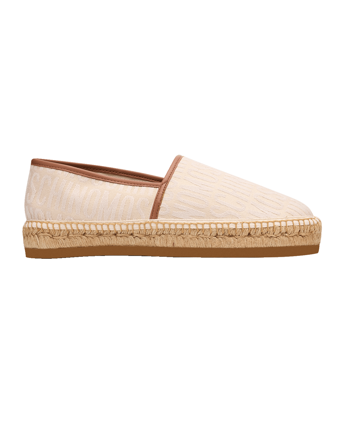 Moschino Men's Canvas Jacquard Logo Espadrilles