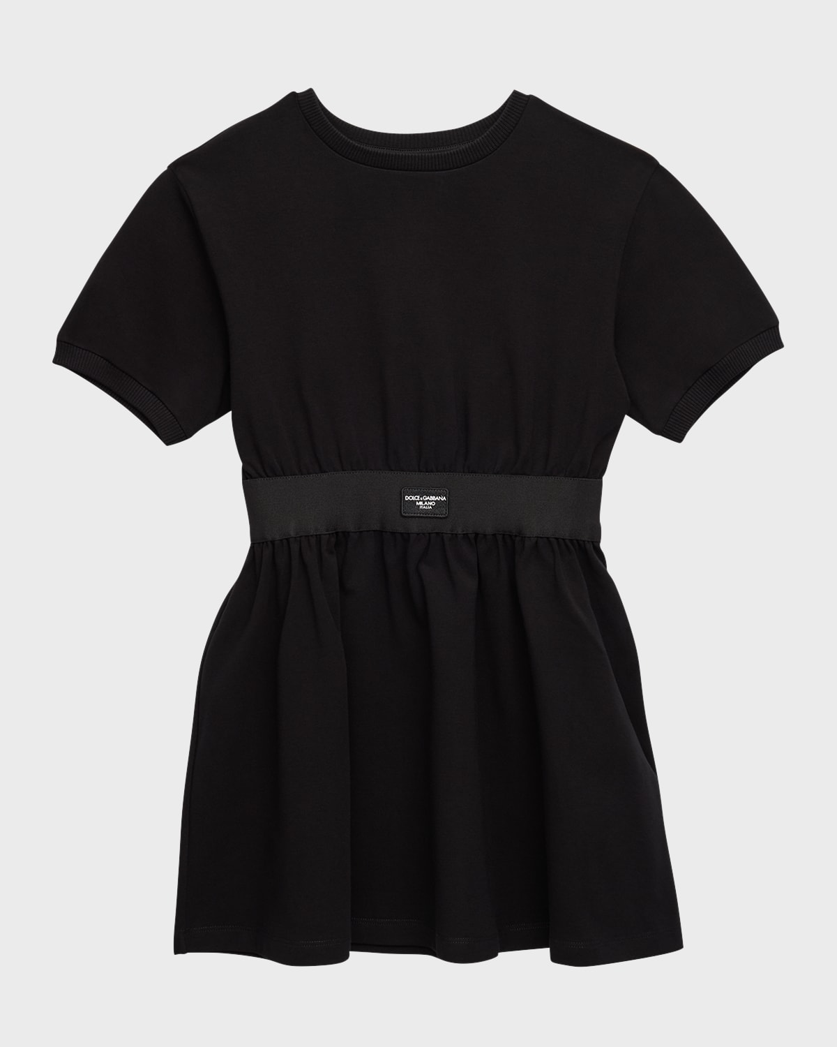 Dolce&Gabbana Girl's Logo Elastic Jersey Dress, Size 4-6