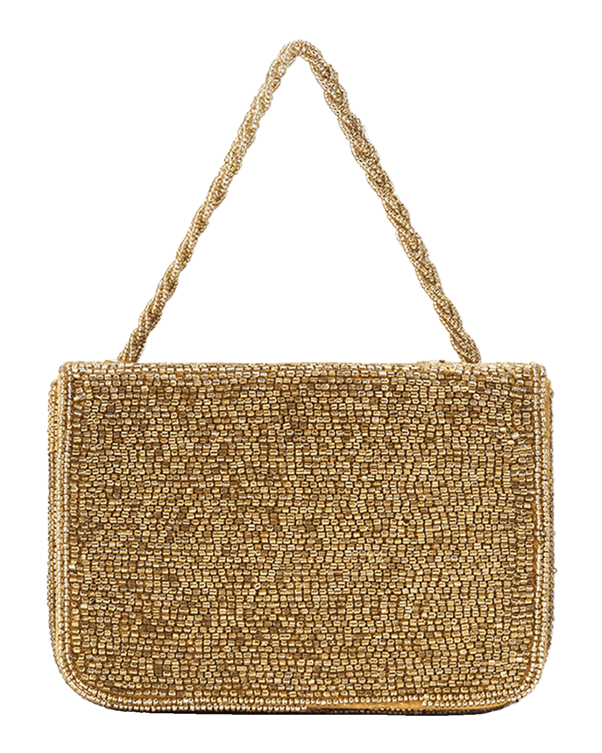 STAUD Carmen Beaded Box Top-Handle Bag
