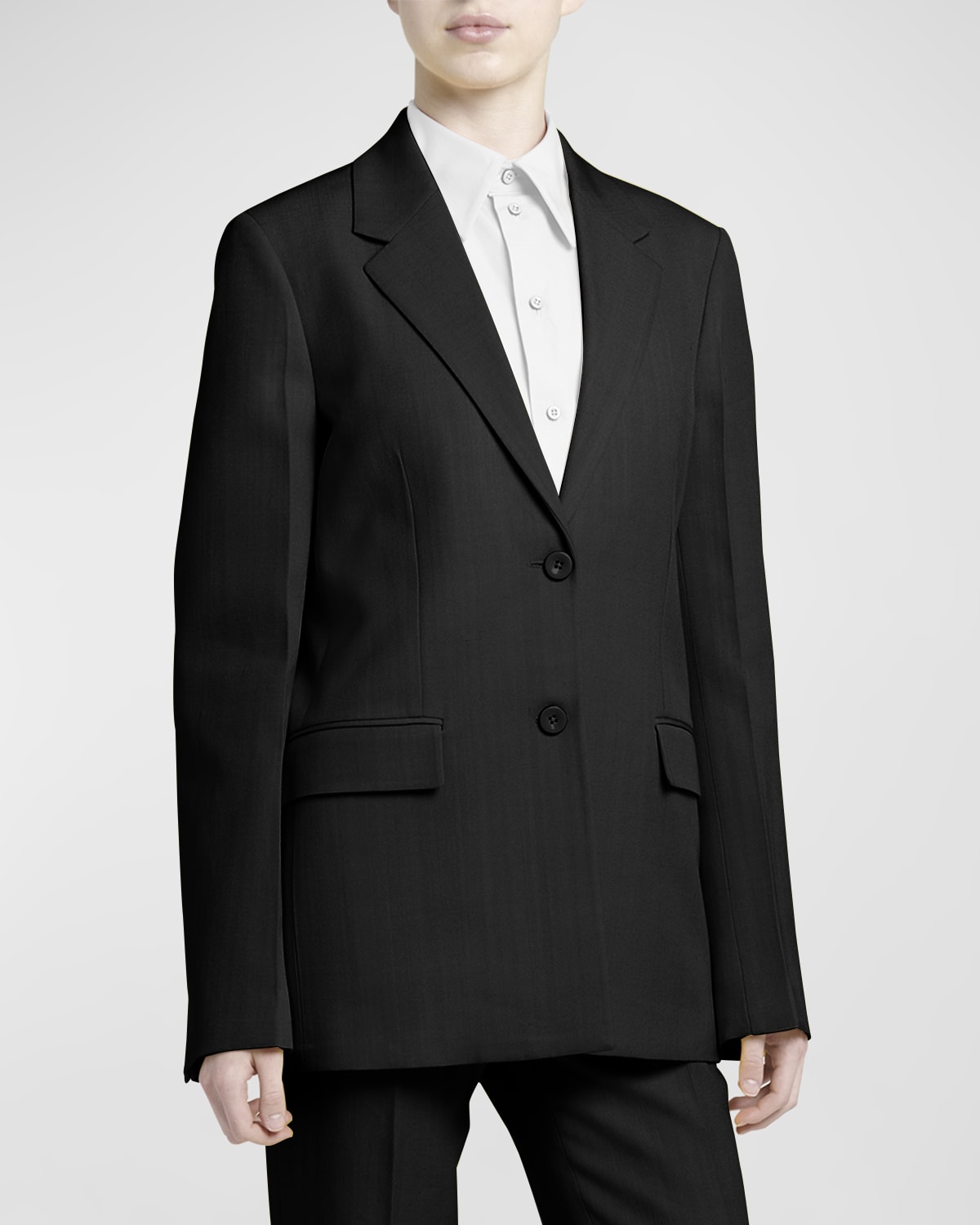 Jil Sander Single-Breasted Blazer Jacket