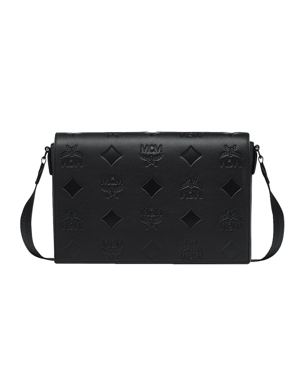 MCM Men's Klassik Visetos Monogram Small Leather Messenger Bag