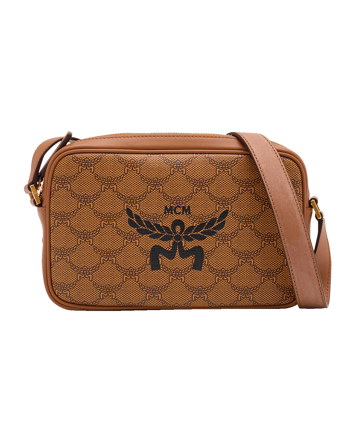 MCM Men's Lauretos Coated Canvas Crossbody Bag