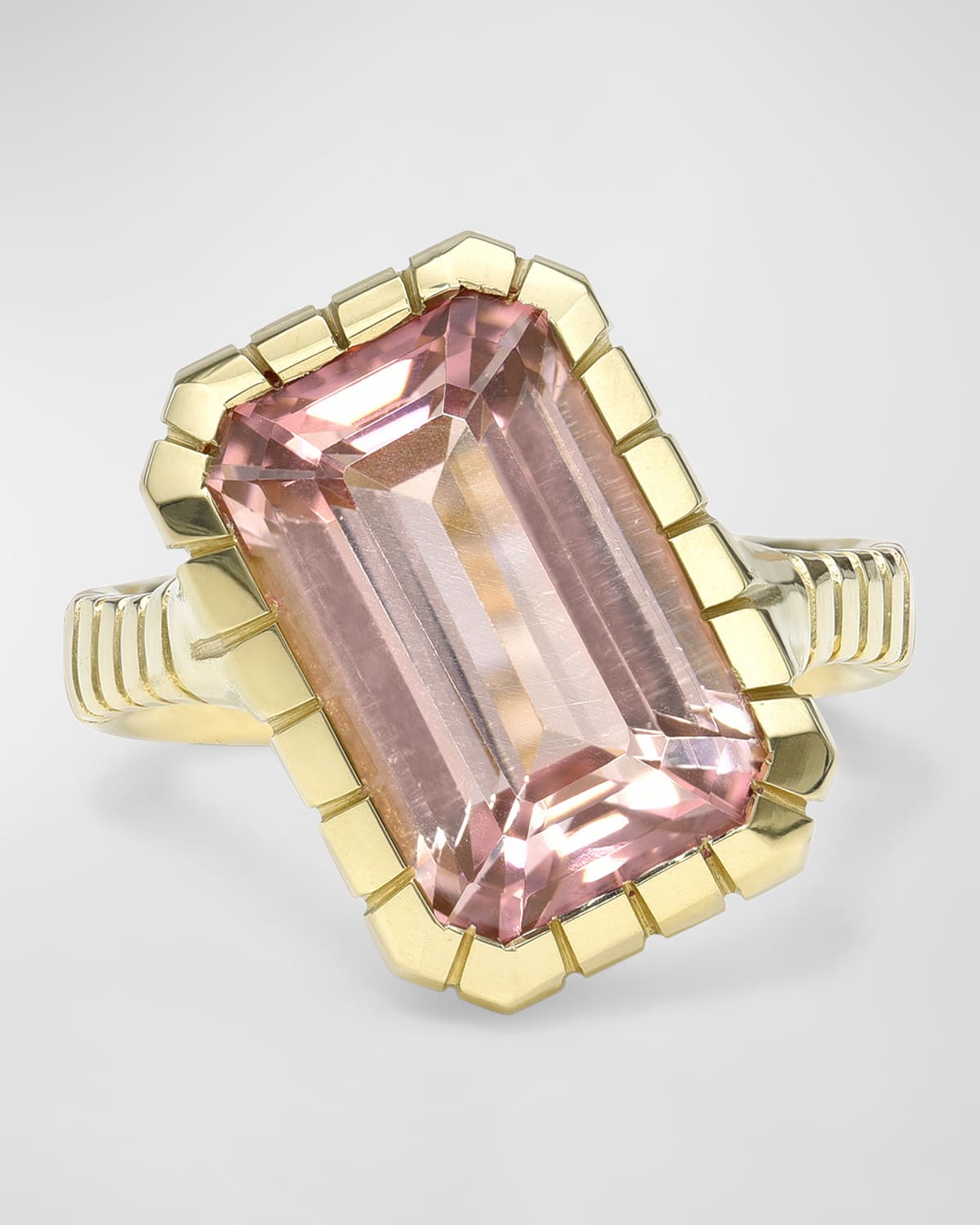 Retrouvai Tourmaline Heirloom Bezel Ring, Size 4.5