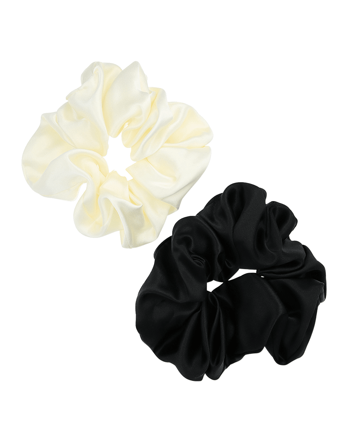 L. Erickson USA Large Silk Ponytail Holders, Set of 2