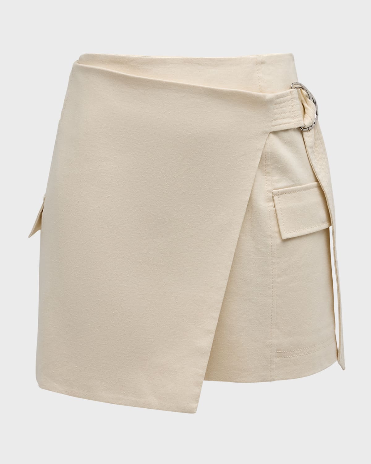 Tanya Taylor Huxley Belted Mini Cargo Skirt
