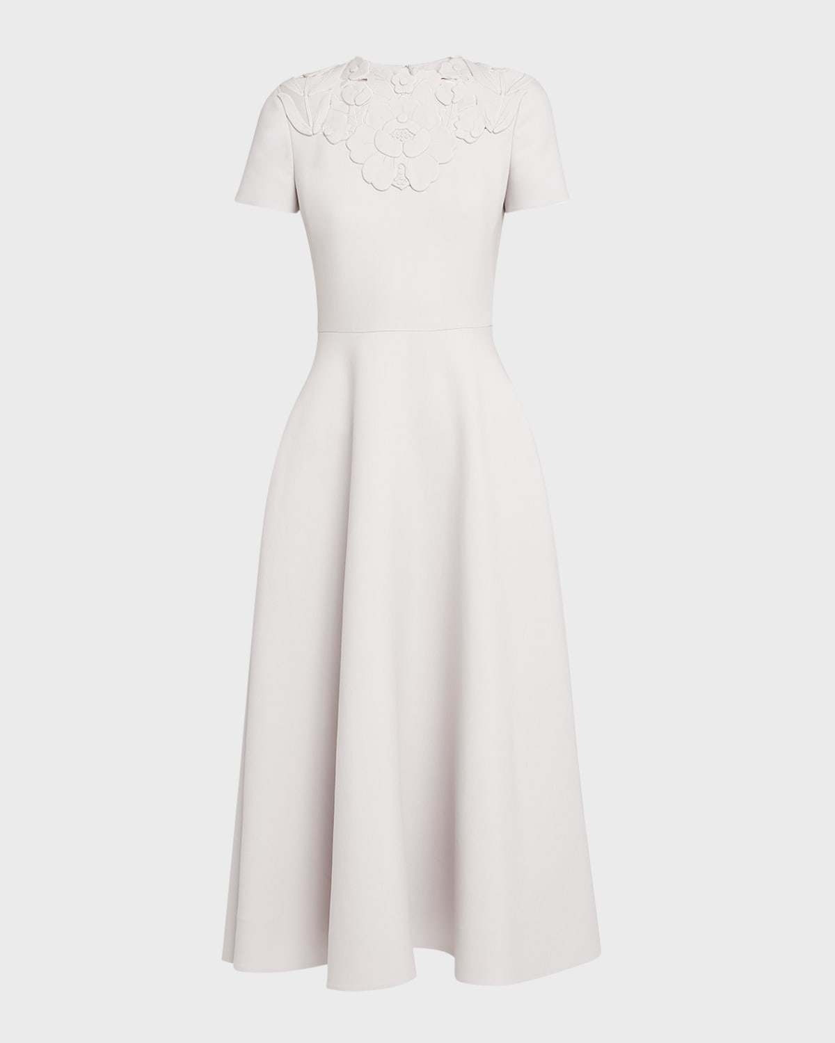 Valentino Garavani Flower Embroidered Midi Dress
