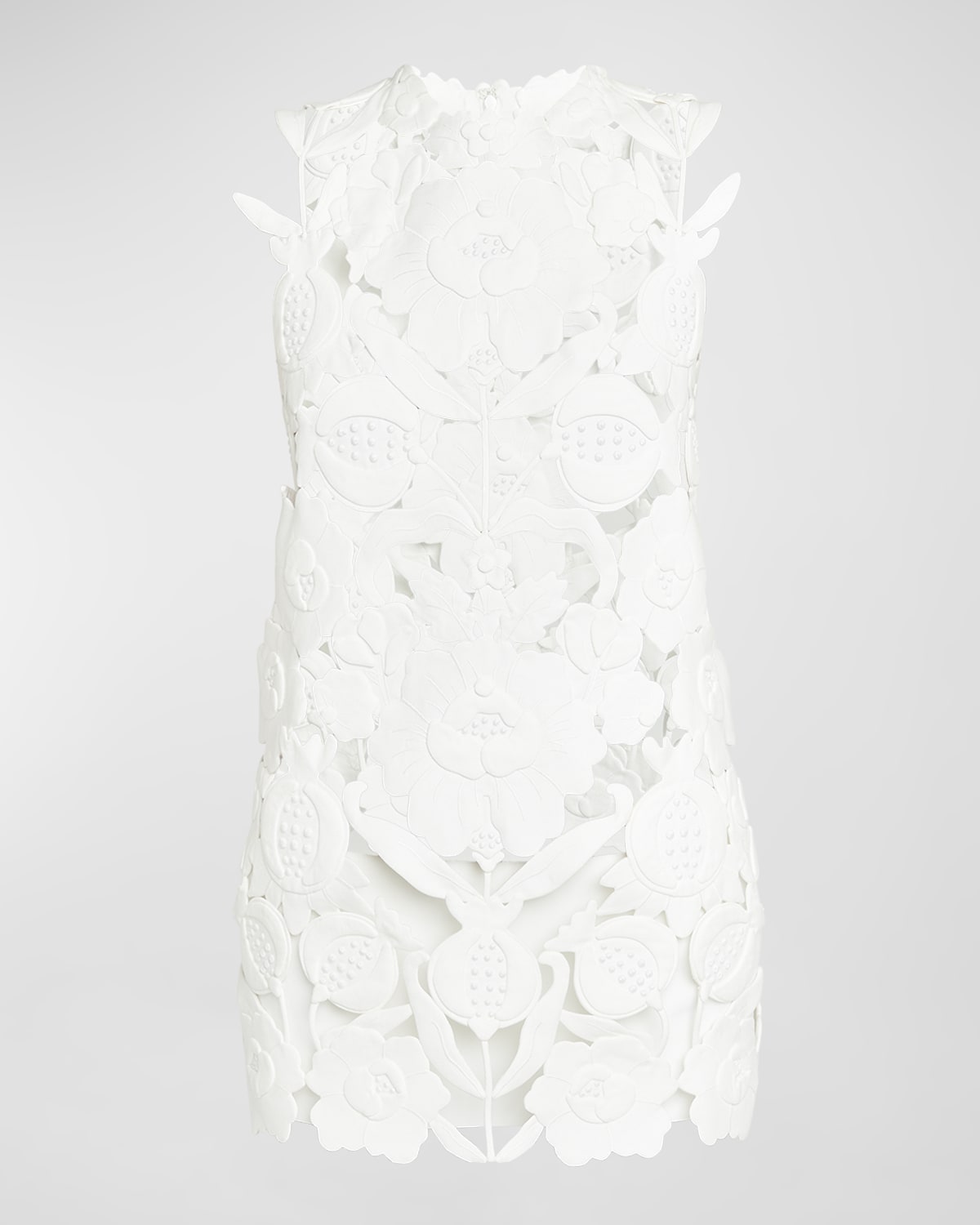 Valentino Garavani Flower Lasercut Mini Dress