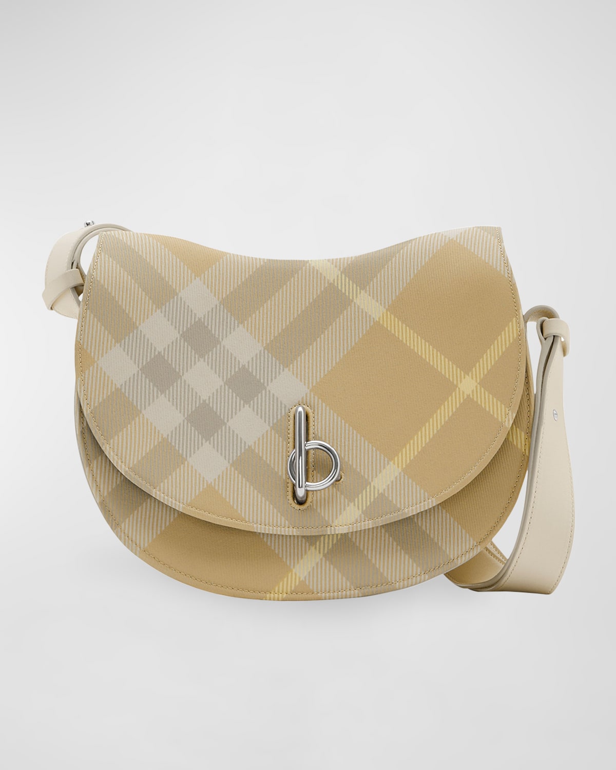 Burberry Rocking Horse Check Saddle Shoulder Bag