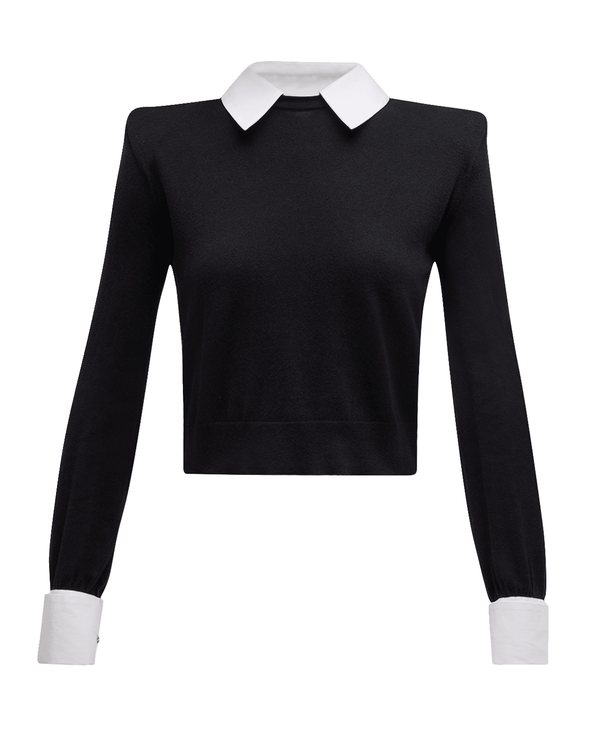 L'Agence April Poplin Collar Pullover Top