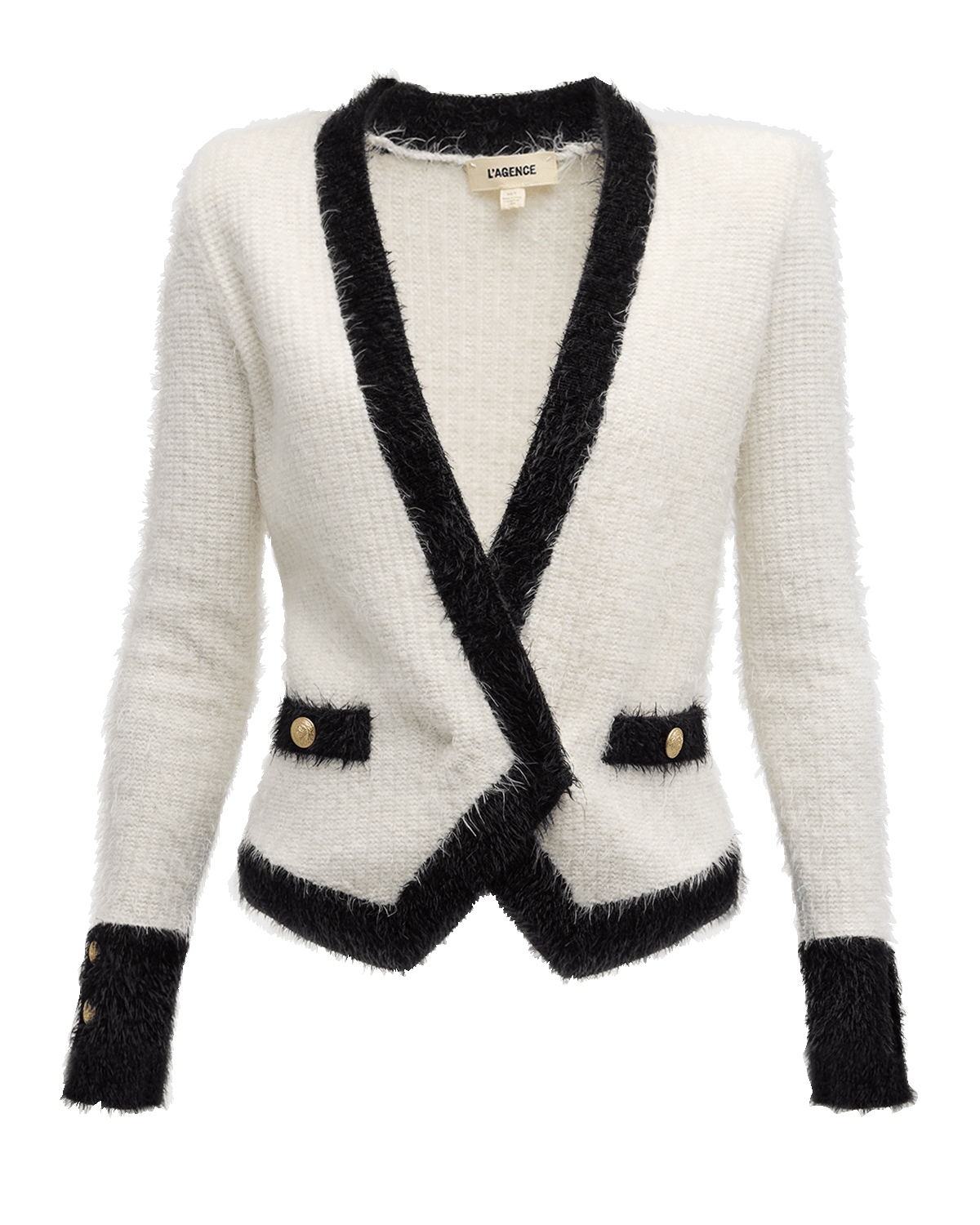 L'Agence Georgia Contrast Cardigan Blazer