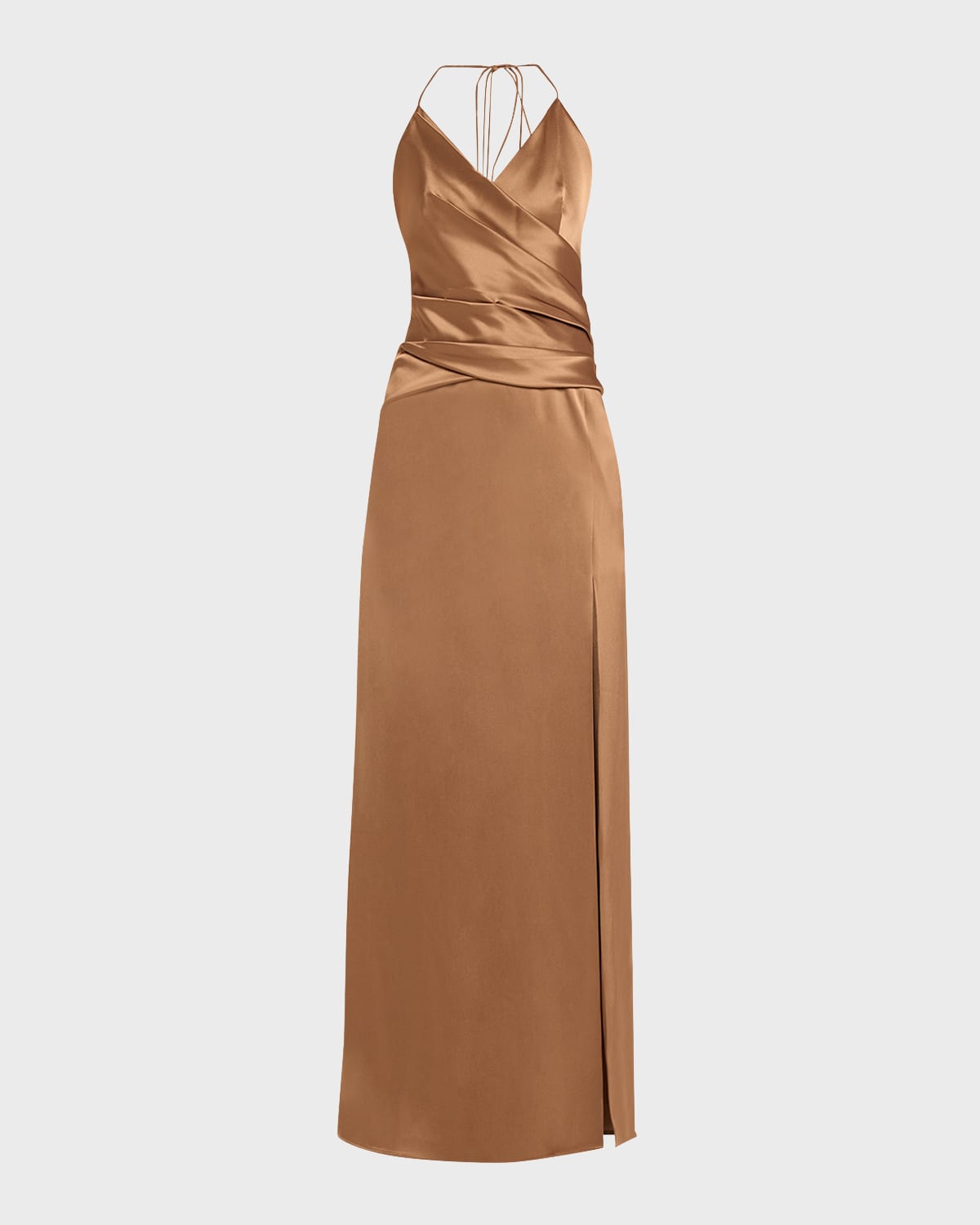 Carolina Herrera Draped Satin Gown