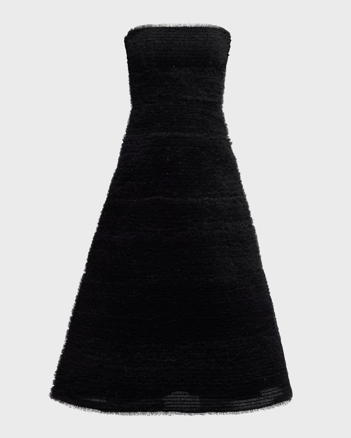 Carolina Herrera Embellished Tulle Strapless Fit-&-Flare Dress