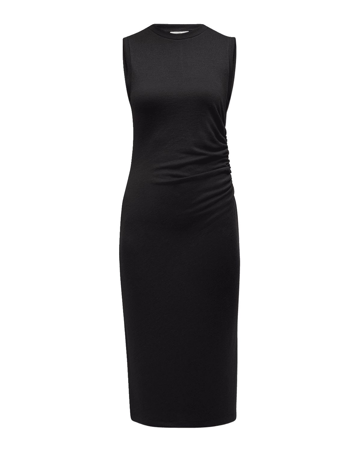Vince Sleeveless Waist-Gathered Midi Dress