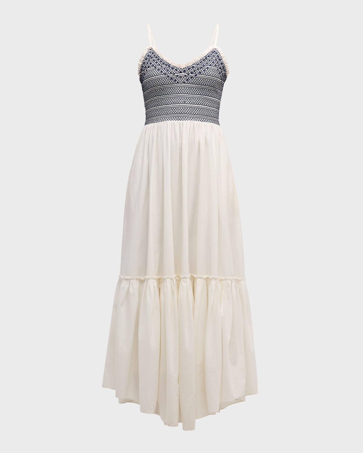 Ramy Brook Lucia Smocked Maxi Dress