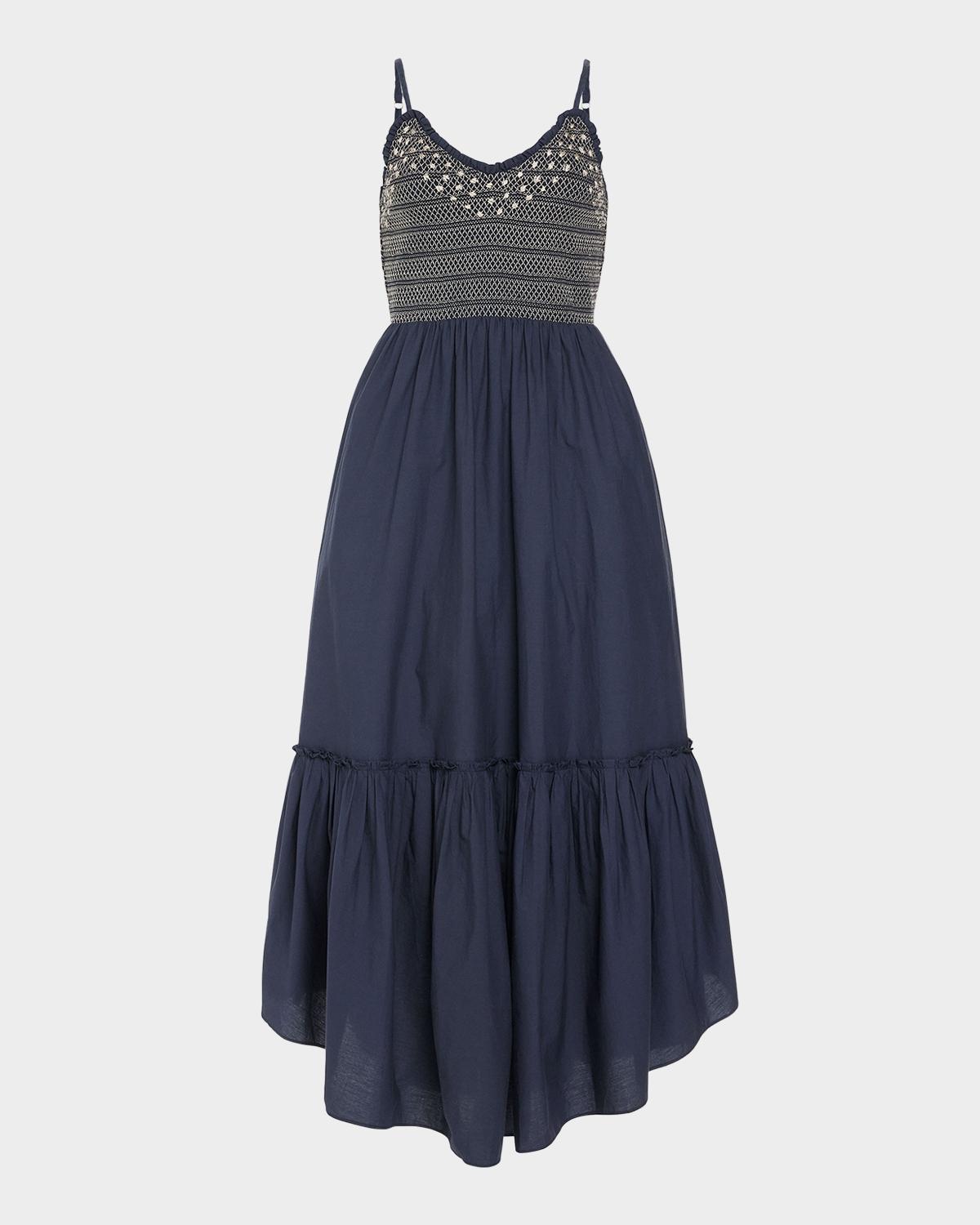 Ramy Brook Lucia Smocked Maxi Dress