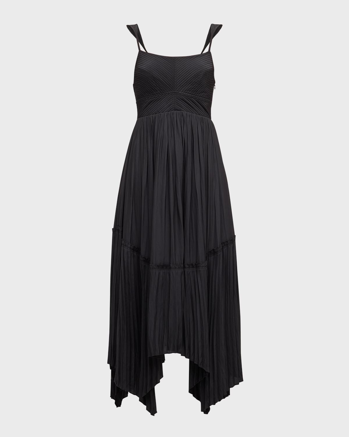 Ramy Brook August Pleated Handkerchief Dress