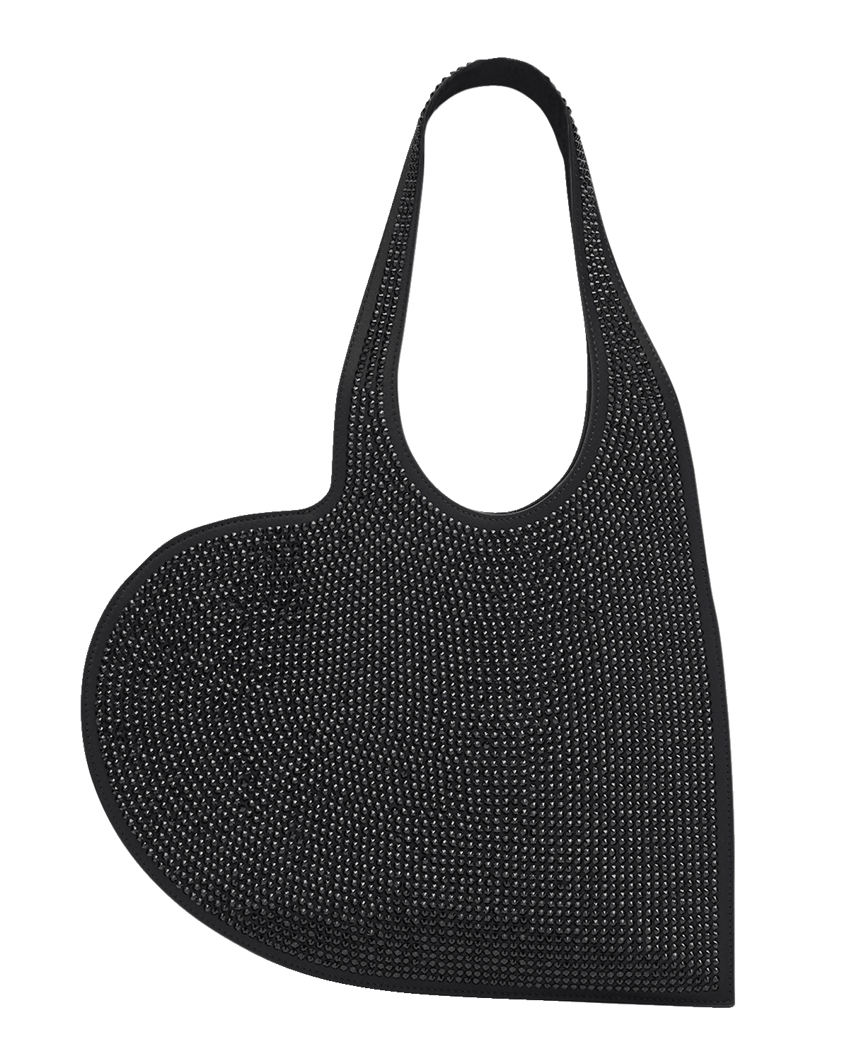 Coperni Mini Heart Crystal Tote Bag