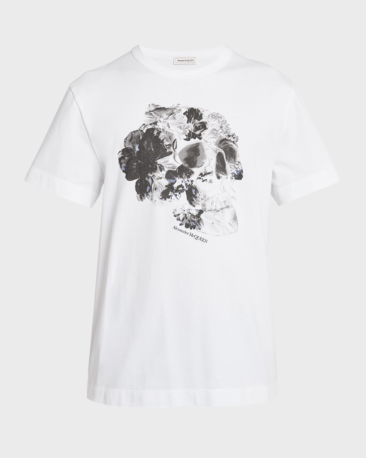 Alexander McQueen Men's Dutch Floral Skull Tee