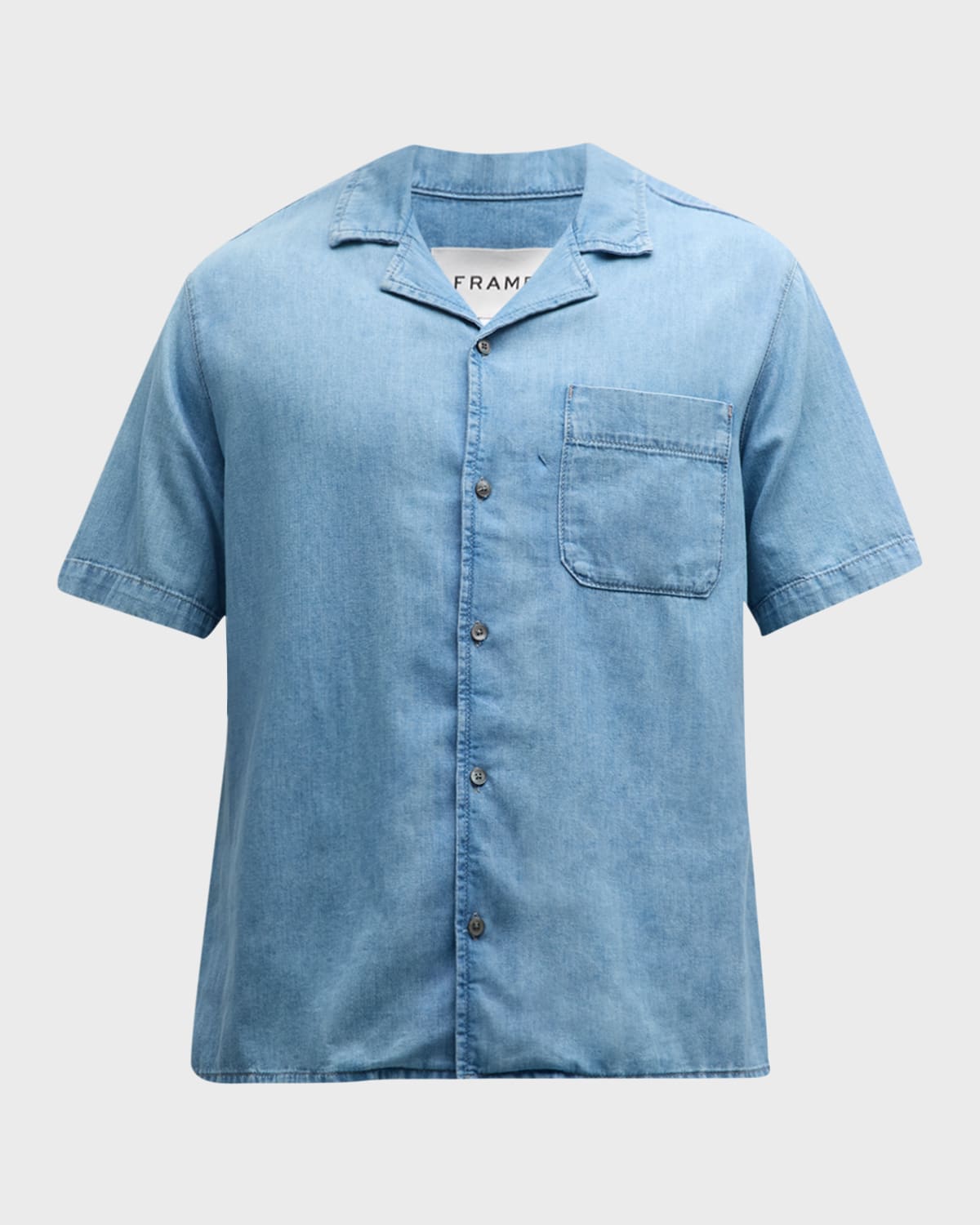 FRAME Men's Chambray Camp Shirt