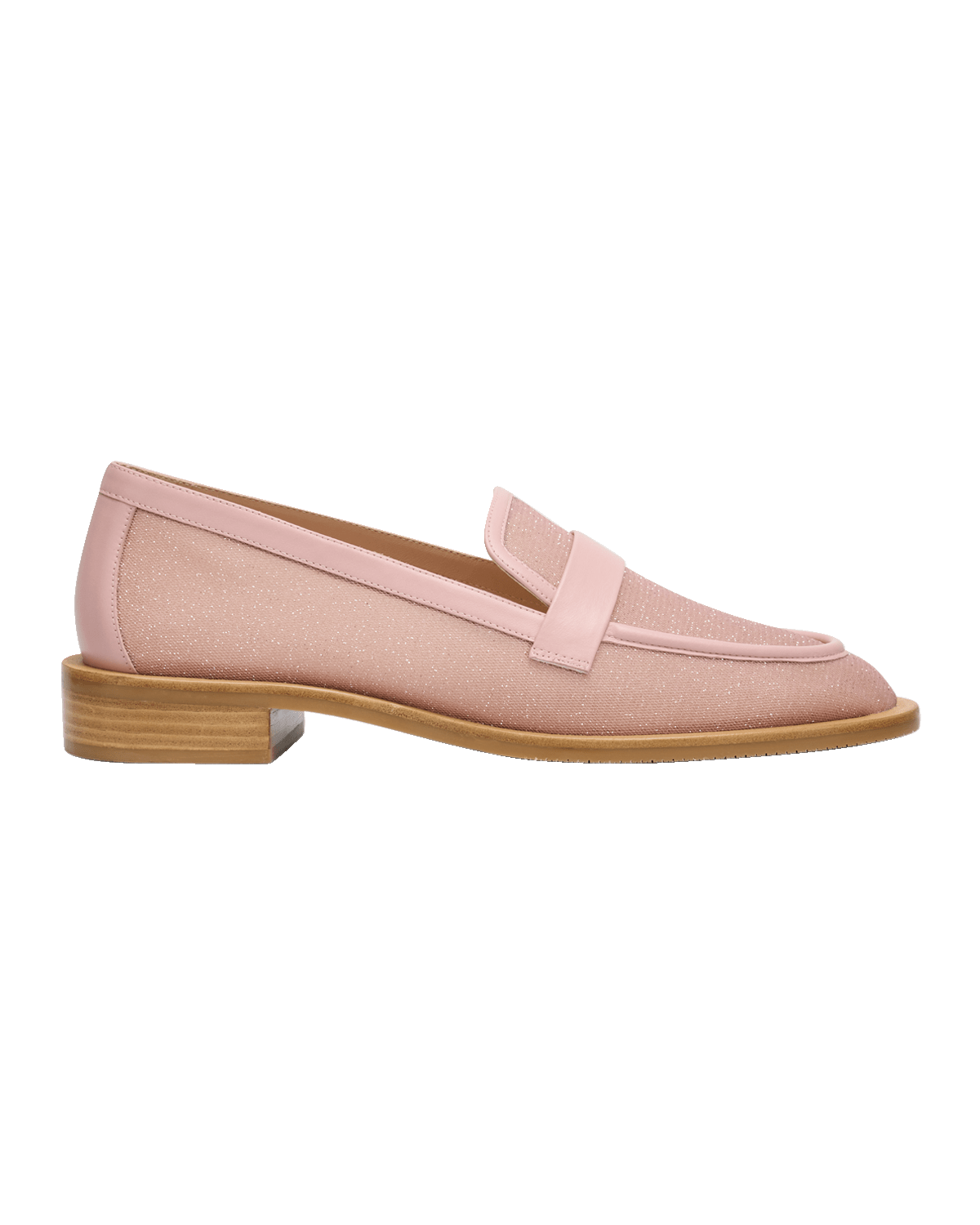 Stuart Weitzman Palmer Shimmer Mesh Slip-On Loafers