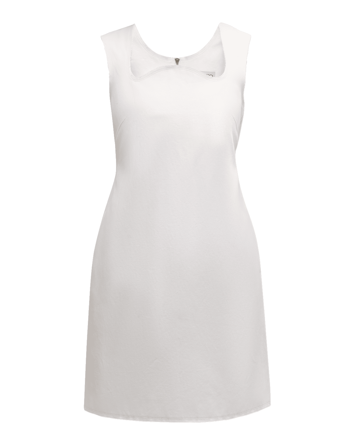 RECTO Signature Curved-Neck Mini Dress