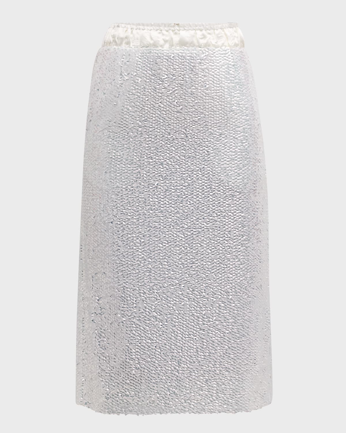 RECTO Sequined Midi Skirt