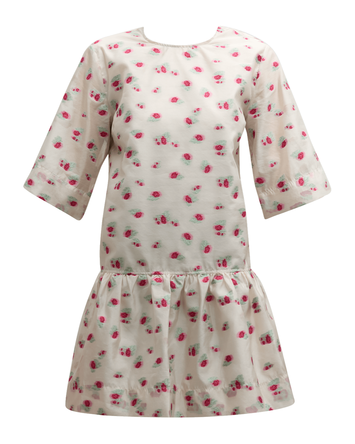 Ganni Organza Open-Back Mini Dress