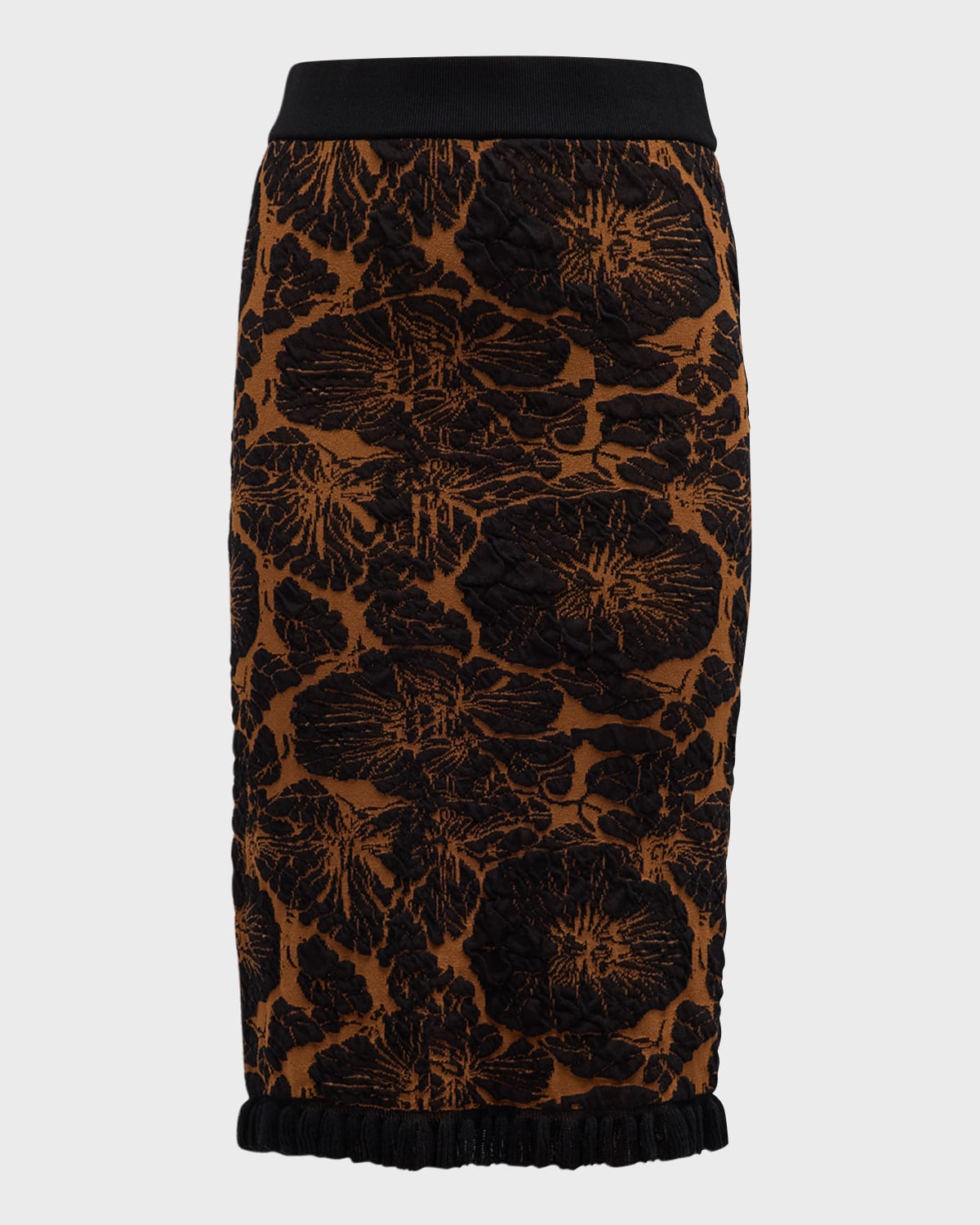 Ganni 3D Floral Jacquard Skirt