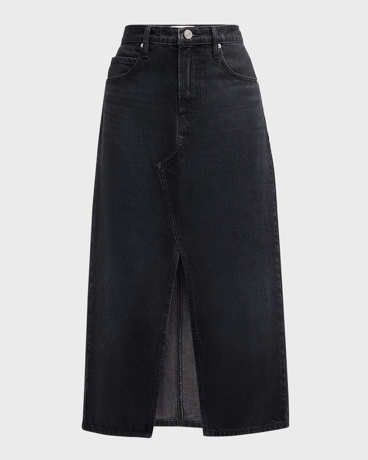 FRAME The Midaxi Denim Skirt