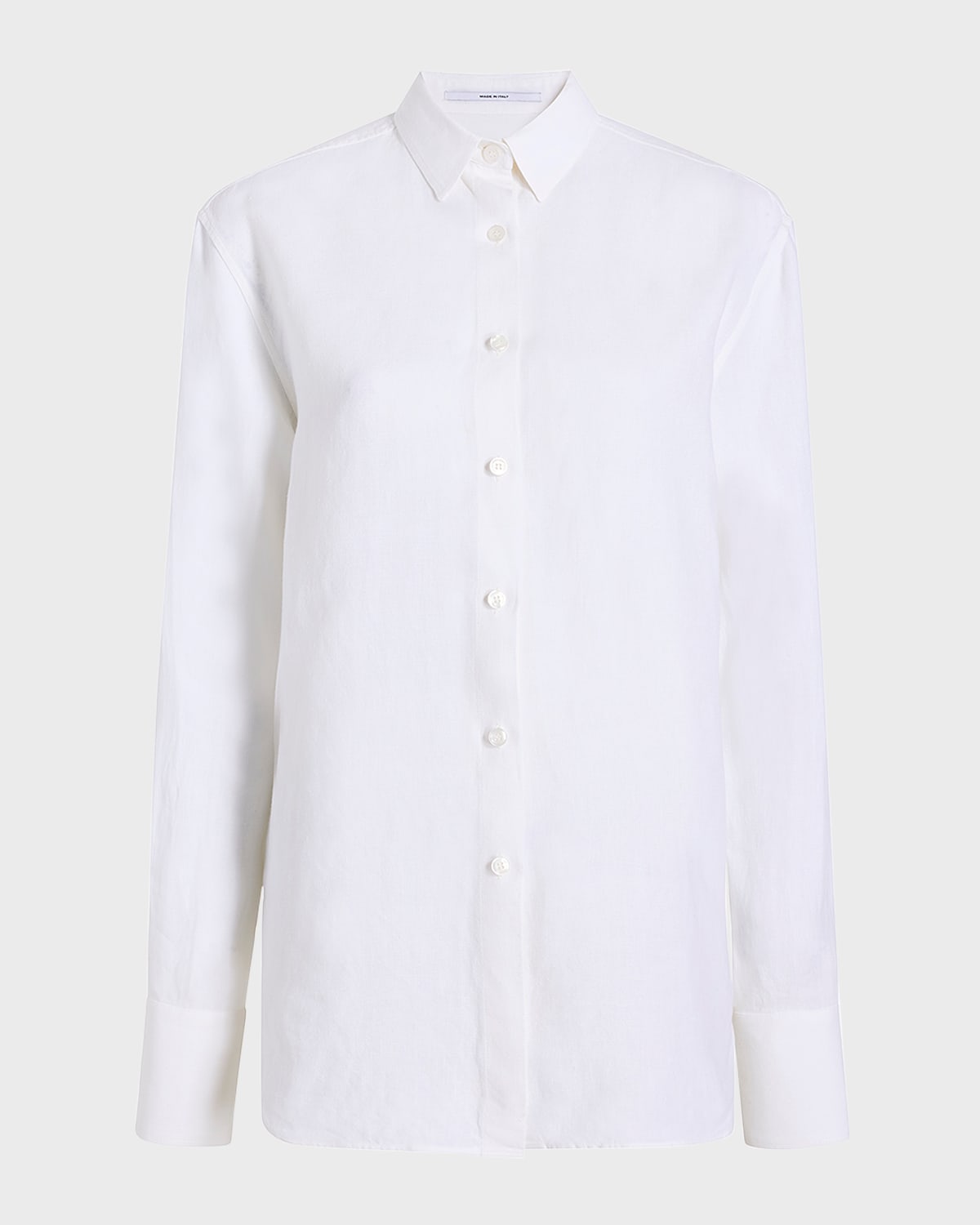 Another Tomorrow Linen Oversized Mens Shirt