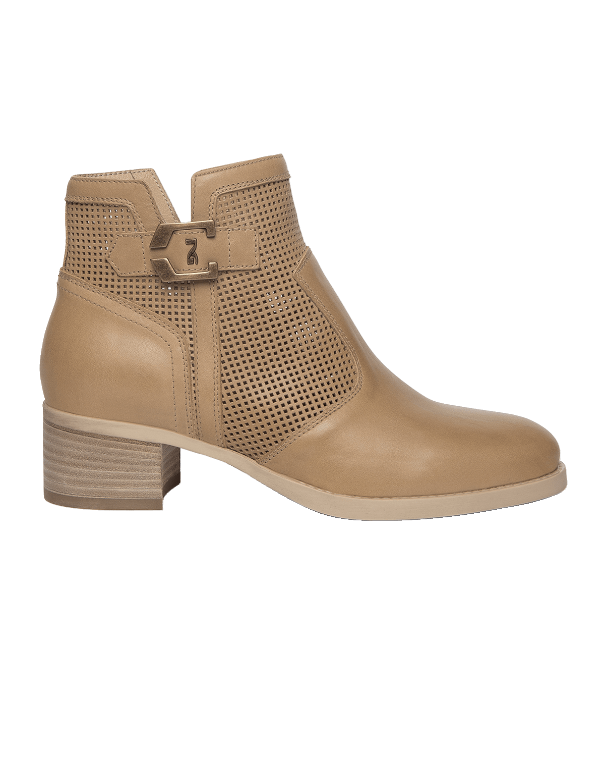 NeroGiardini Perforated Leather Booties