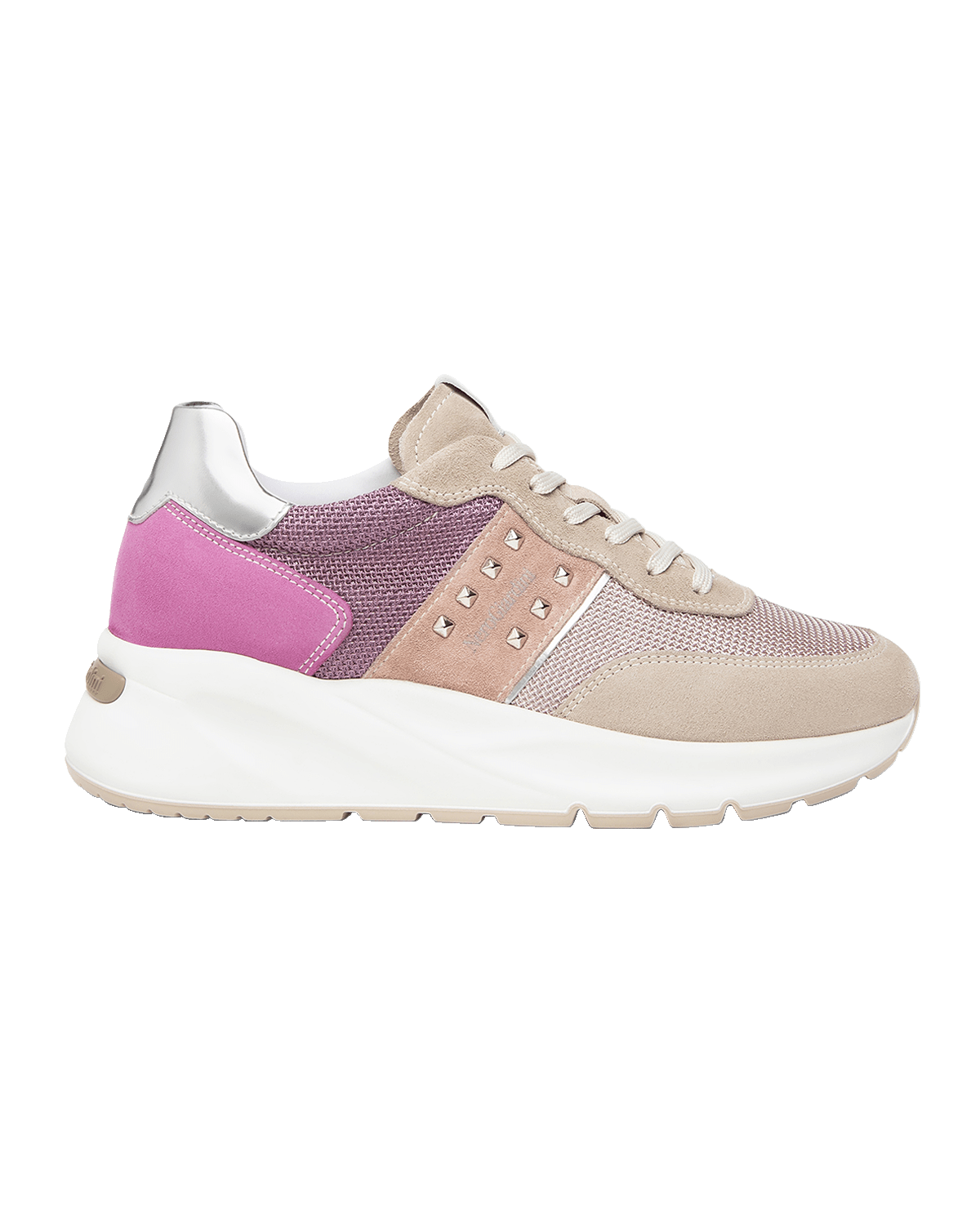 NeroGiardini Mixed Media Colorblock Fashion Sneakers