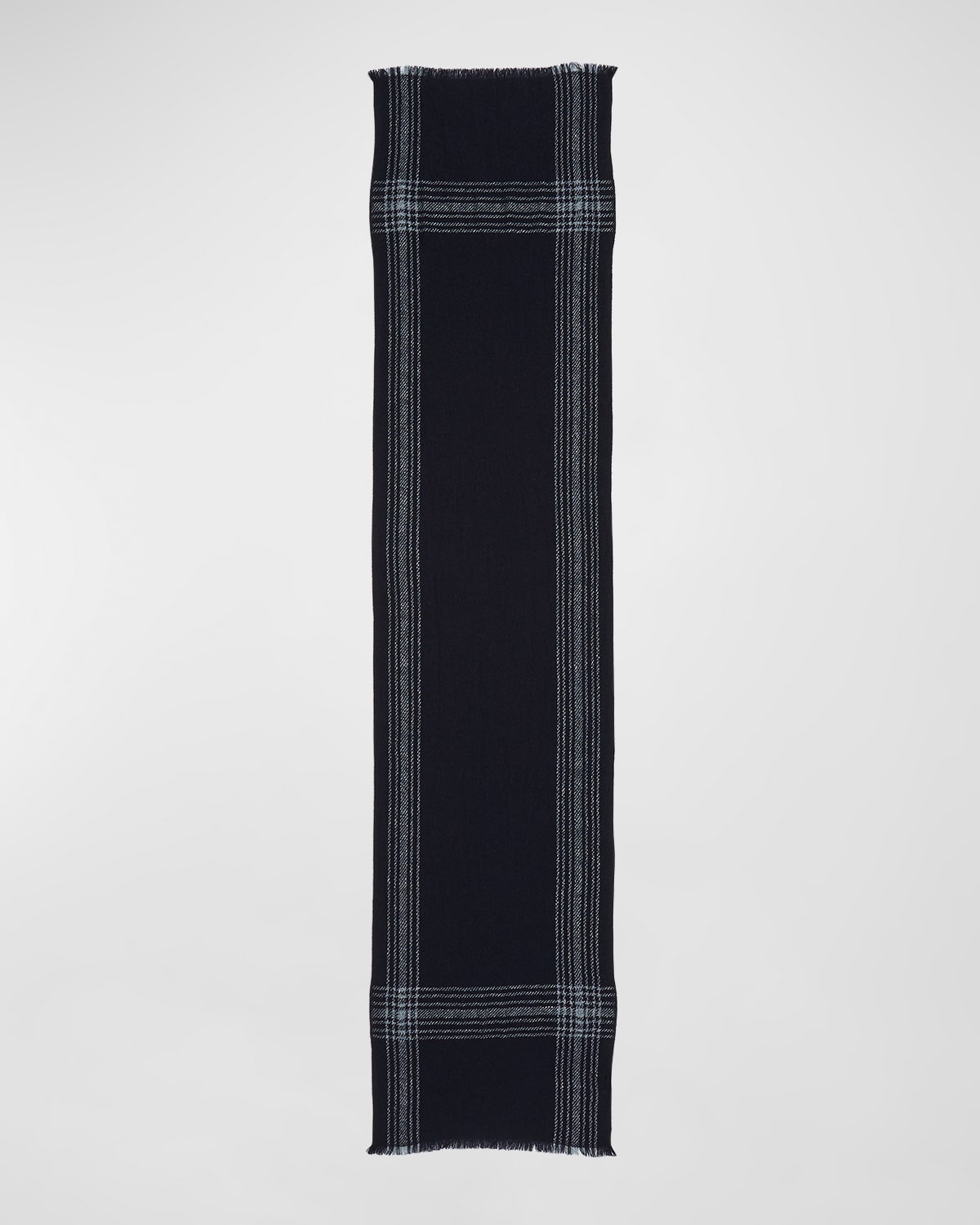 Loro Piana Men's Tedori Cashmere-Linen Plaid Scarf