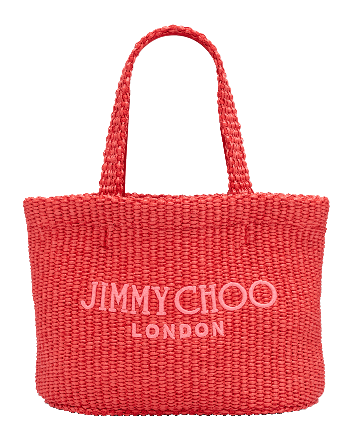 Jimmy Choo Mini Logo London East-West Beach Tote Bag